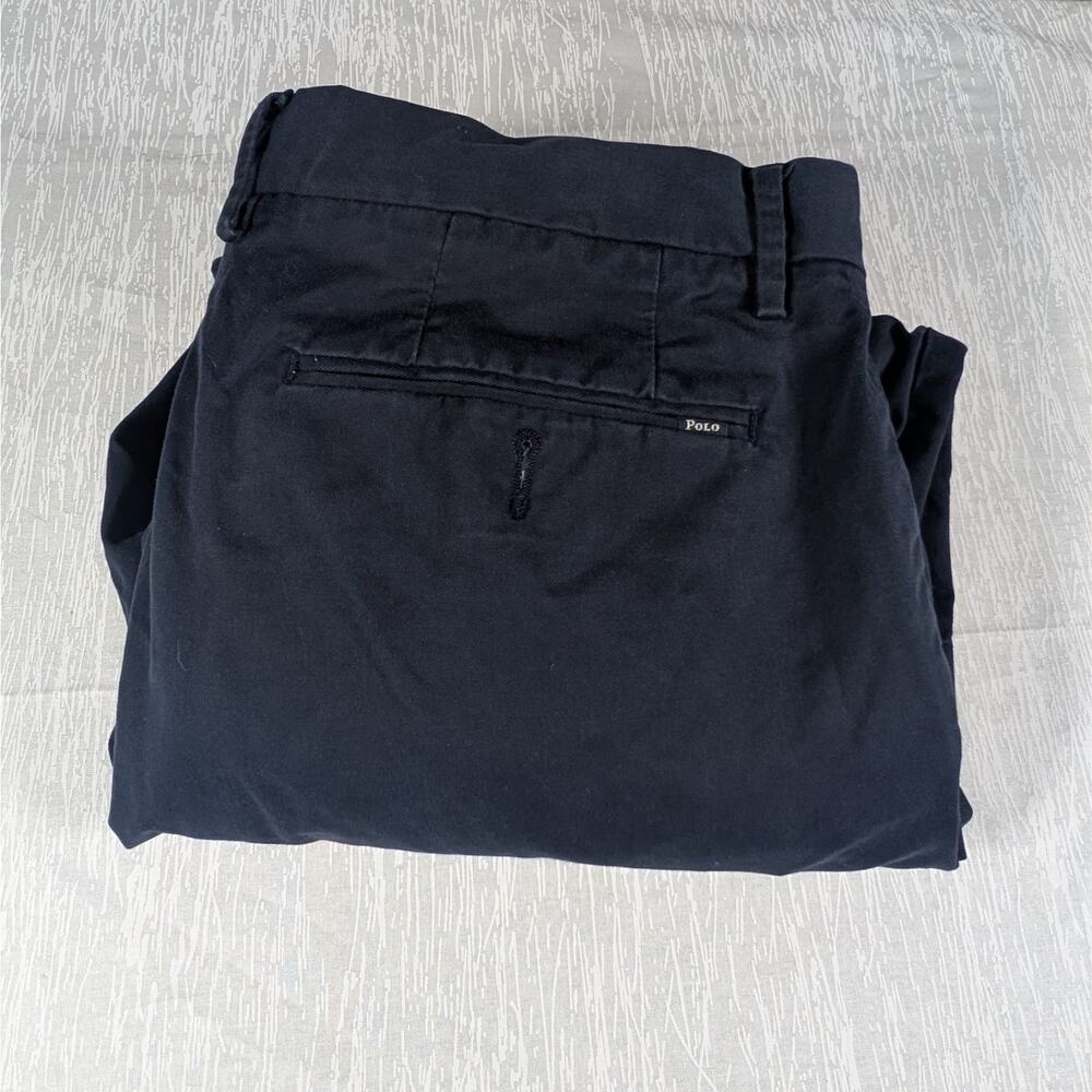 Polo Ralph Lauren Khaki Pants Mens 36x32 Blue Chino Stretch Classic Fit Pants